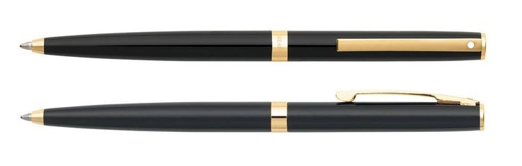 9471 Sheaffer pen from the Sagaris collection, black with gold trim
