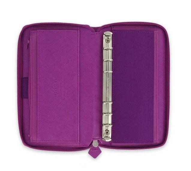 Organizer fILOFAX SAFFIANO Compact ZIP Personal, purple