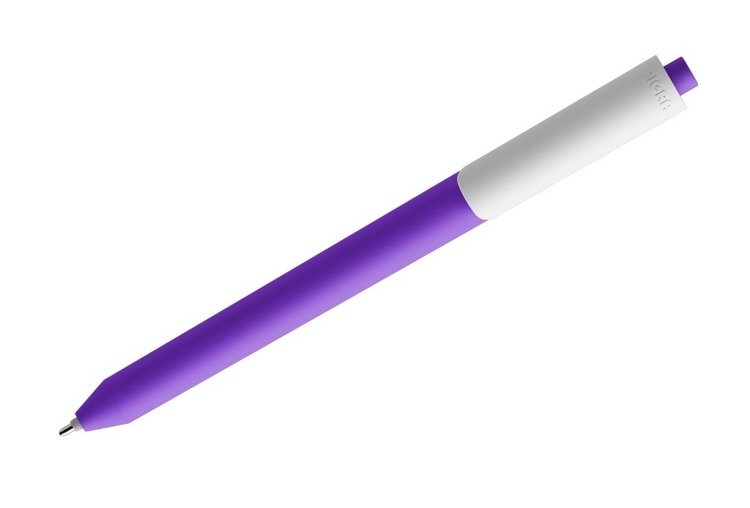 PIGRA P03 ballpoint pen, purple with a white clip