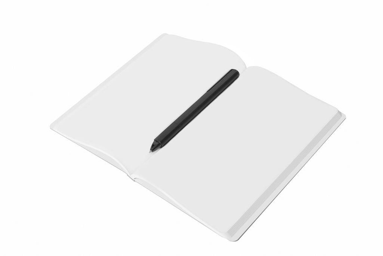 PININFARINA Segno Stone notebook, red cover, plain block