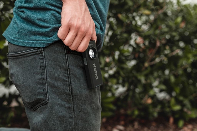 NEBO Flashlight with power bank and Slim+ laser 700 lumens