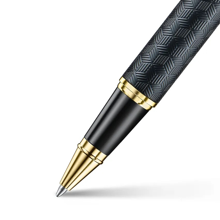 9347 Sheaffer 300 Rollerball Pen, Black, Chrome Finish