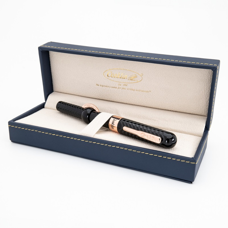 Pióro wieczne Mark Twain Crescent Filler, czarne, Black Chase