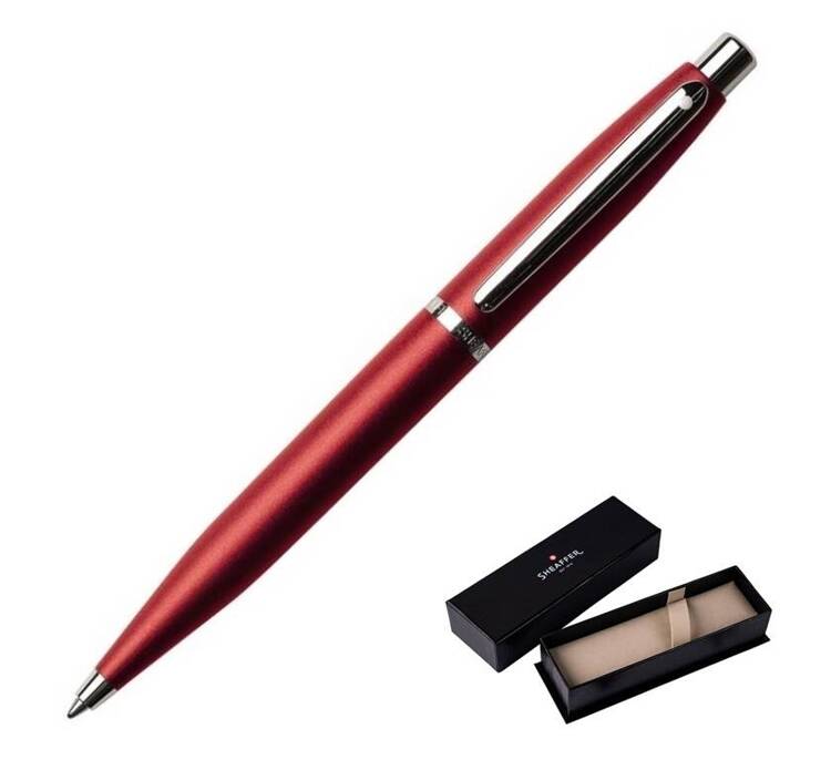 9403 Długopis Sheaffer VFM, czerwony, wykończenia niklowane