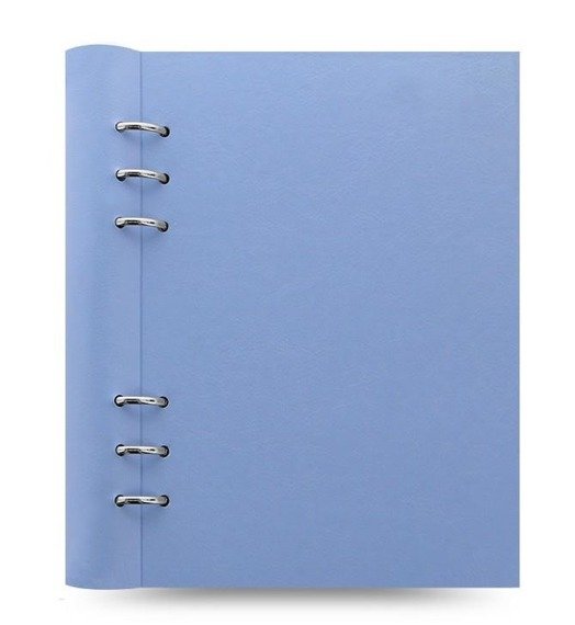Clipbook fILOFAX CLASSIC A5, notatnik i terminarze bez dat, pastelowy niebieska okładka