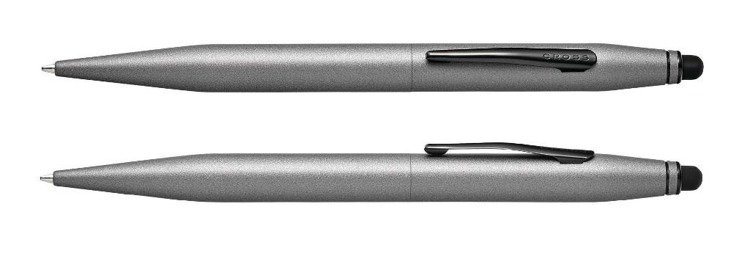Długopis ze stylusem Cross Tech2 szary, elementy czarne
