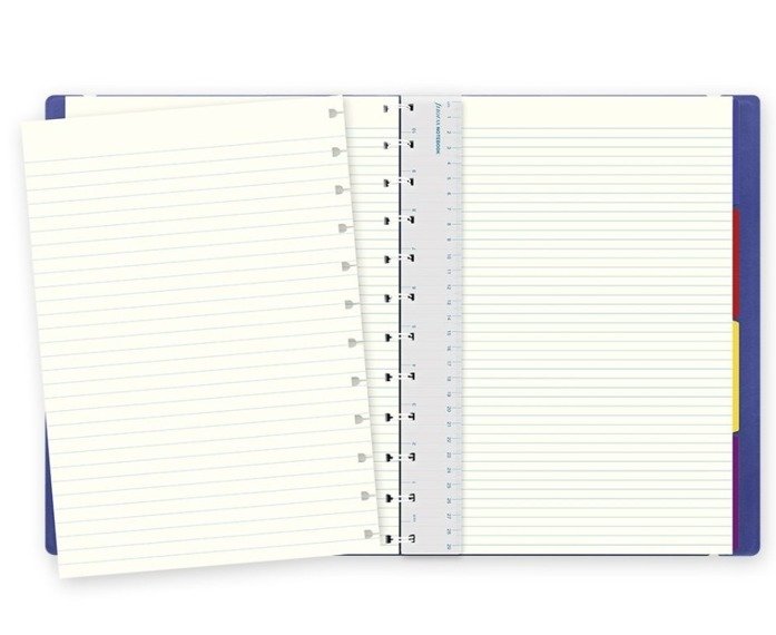 Notebook fILOFAX CLASSIC A4 blok w linie, niebieski